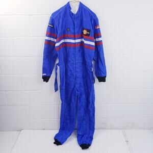 Vintage Simpson Racing Suit Size Large Blue 8/89 with Flaws